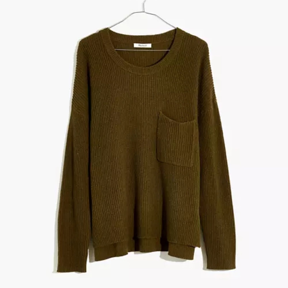 Madewell Thompson pocket pullover sweater